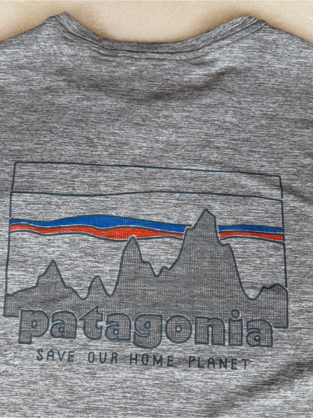 Patagonia Men's XL Capilene Cool Daily Graphic Shirt Gray STY45235 Save Our Home